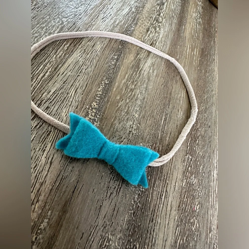 Baby Mini Bows Nylon Headbands Macaroon Color Pallette